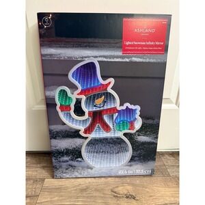 Ashland Christmas light up "Snowman" ornament NEW!